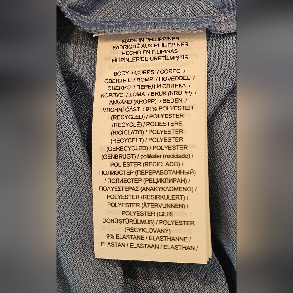 NWT RLX Ralph Lauren Light Blue and White Sleeveless Golf Tank Top: Size- Medium - Picture 8 of 8